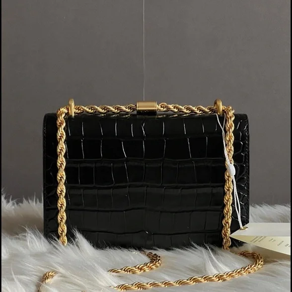 💰SOLD - 77044 - Tory Burch Eleanor Embossed Small Convertible Shoulder Bag - Picture 5 of 14